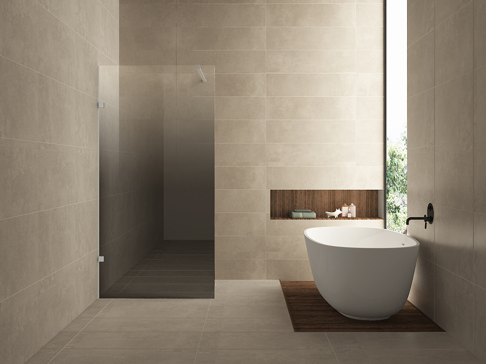 Less inloopdouche links 800 x 2000 x 8 mm nano spiegelrook- naar helder glas/geborsteld staal