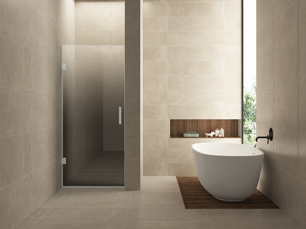 Less nisdeur links 800 x 2000 x 8 mm nano spiegelrook- naar helder glas/geborsteld staal