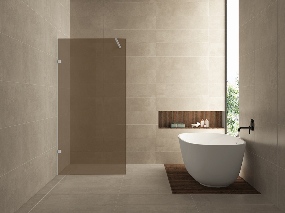 Less glasplaat 1200 x 2000 x 8 mm nano vintage brons glas