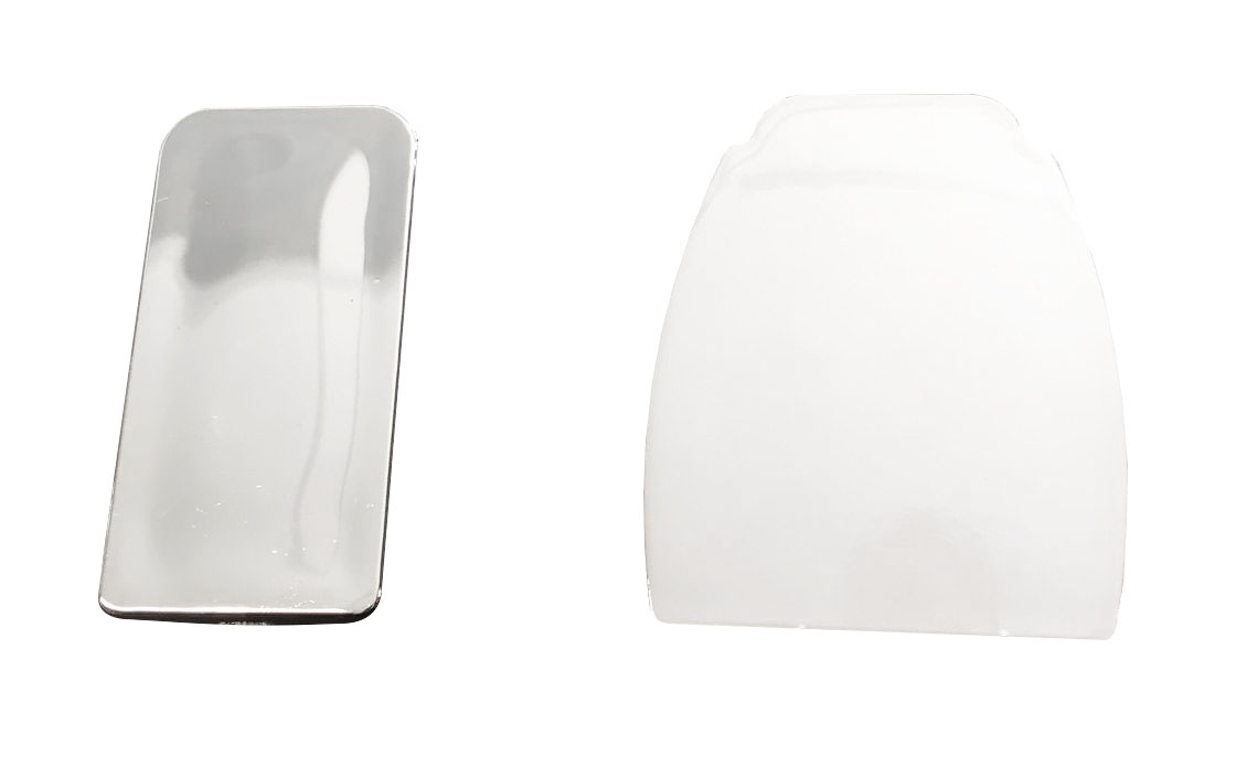 kunststof chroom afdekkapje muurprofiel