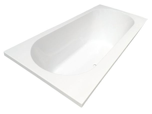 Portus RD inbouw duo ligbad 170x70x43 cm glans wit