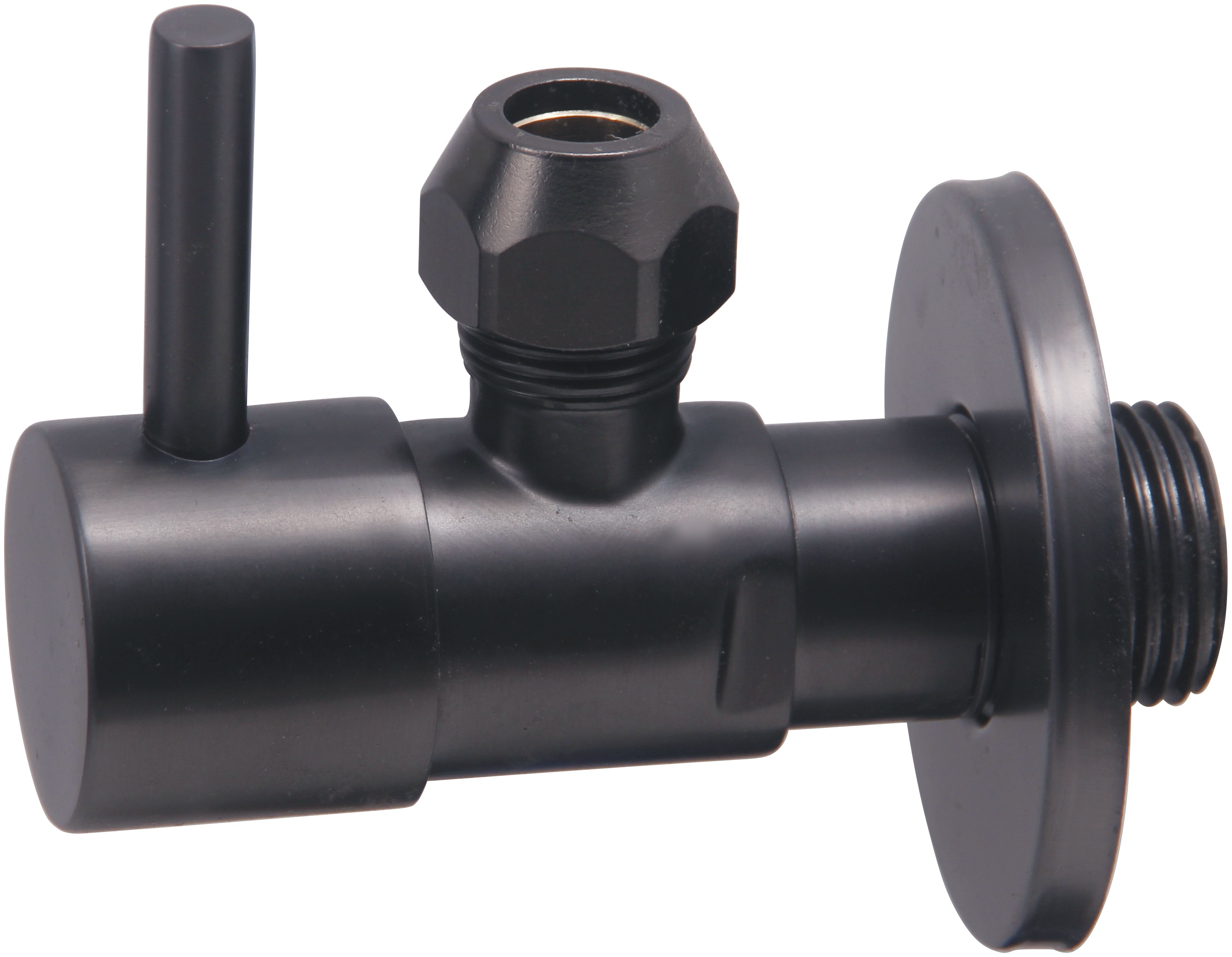 Minimal hoekstopkraan 1/2" x 3/8" of knel 10 mm gunmetal PVD