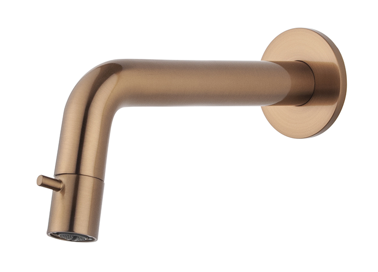 Caral Sophia fonteinkraan inkortbaar met muurbevestiging 1/2" geborsteld brons koper PVD