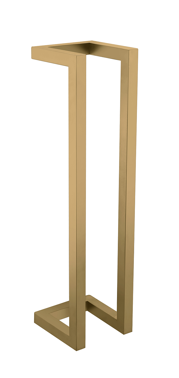 Loft handdoekrek 50 x 12.5 x 12.5 cm geborsteld messing PVD