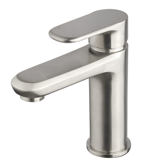 Trop wastafelkraan geborsteld staal PVD