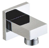 Rombo wandaansluitbocht vierkant 1/2" chroom