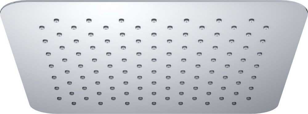 Ufo hoofddouche vierkant 30 cm chroom