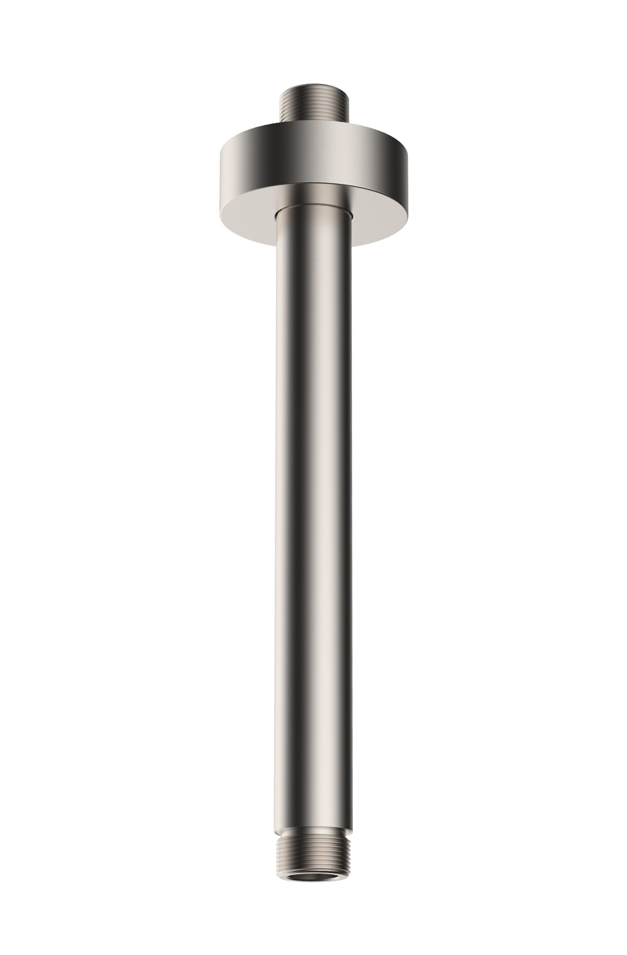 UniMatch douchearm met plafondbevestiging 20 cm geborsteld staal PVD