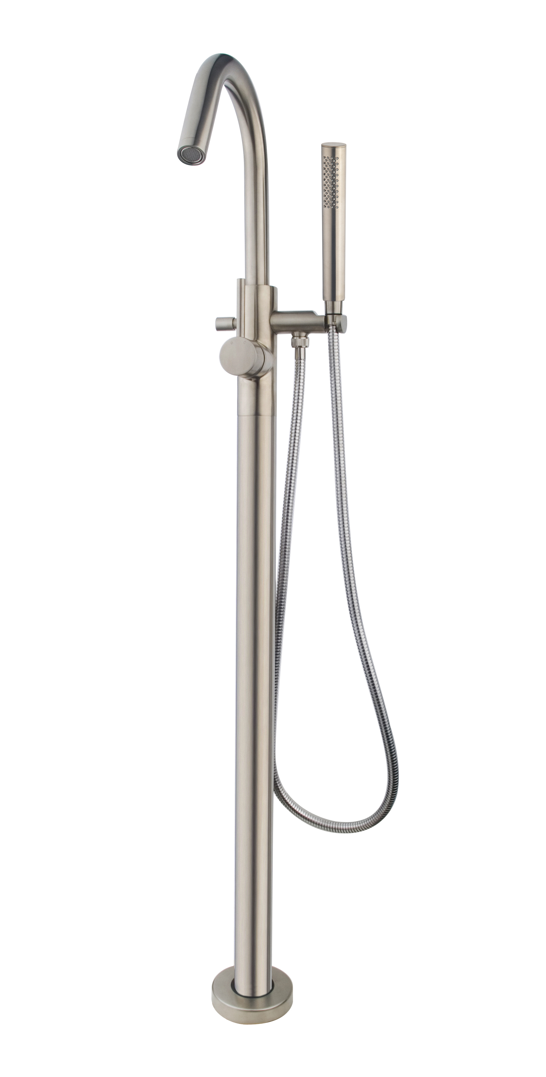 Caral badmengkraan vrijstaand geborsteld staal PVD