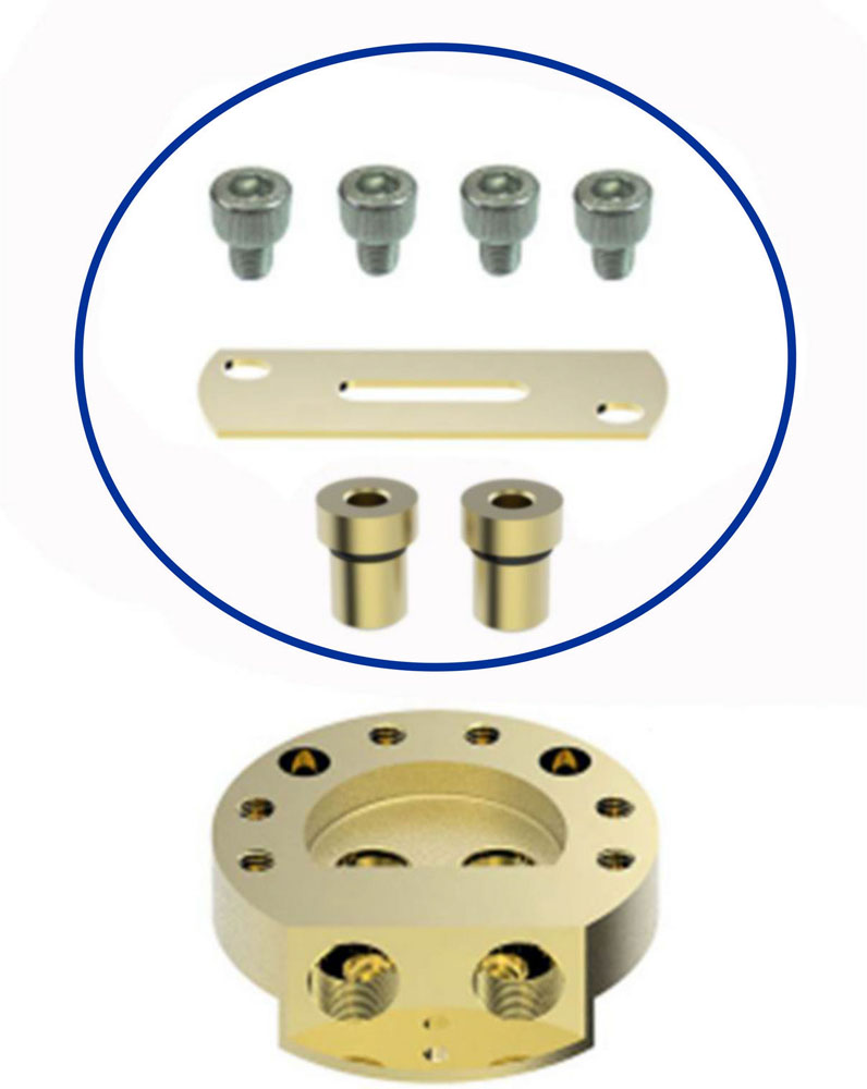 Caral tijdelijke aflsuitset voor vrijstaande badmengkraan