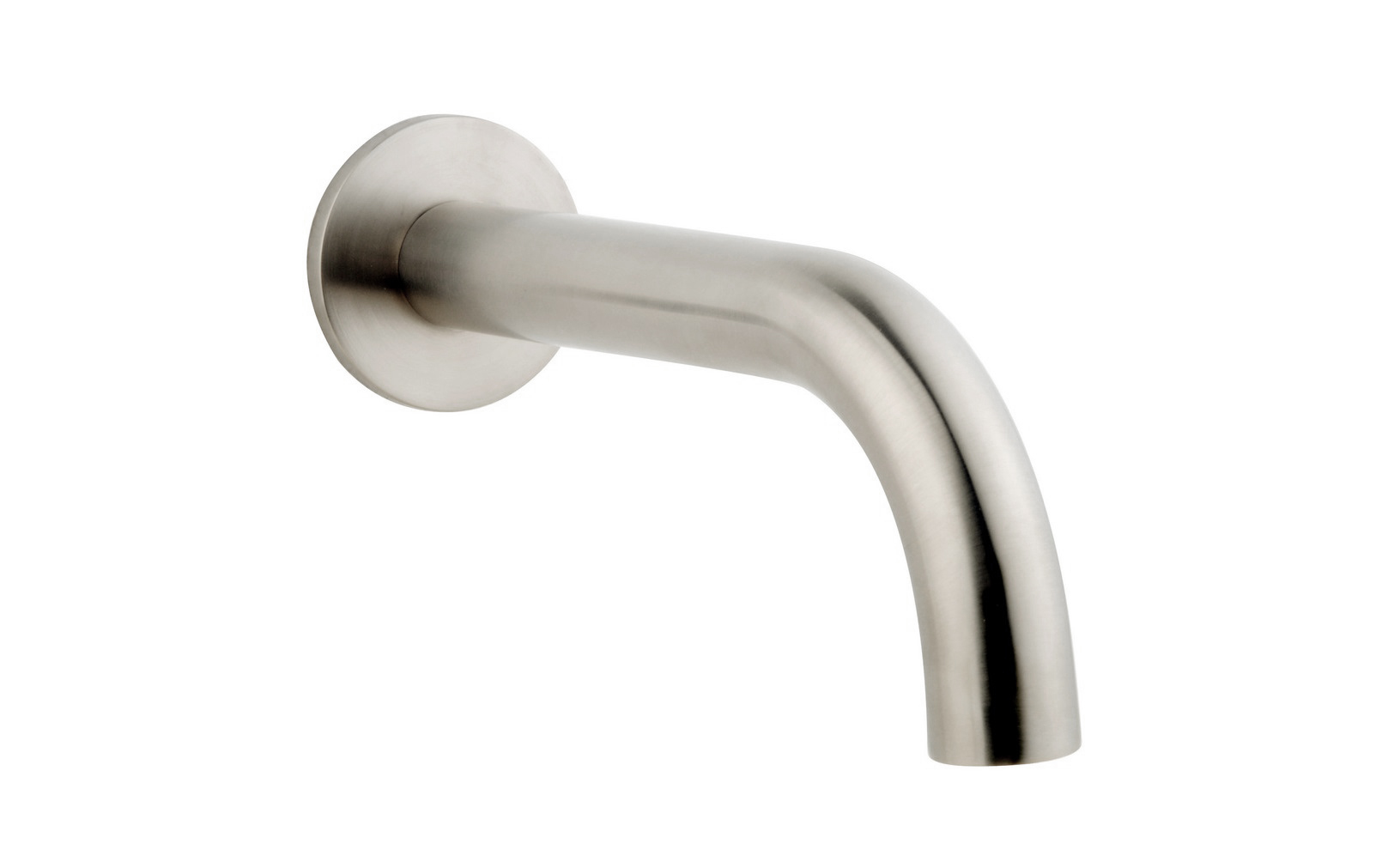 Caral baduitloop rond 20 cm 1/2'' geborsteld staal PVD