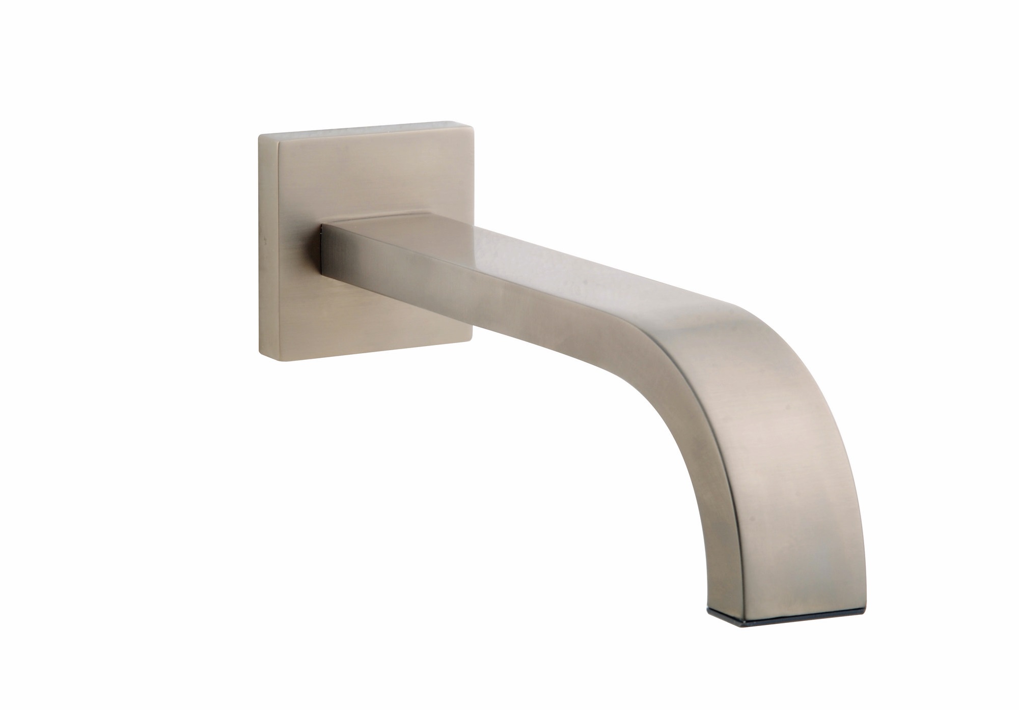 Rombo baduitloop vierkant 22 cm 1/2'' geborsteld staal PVD