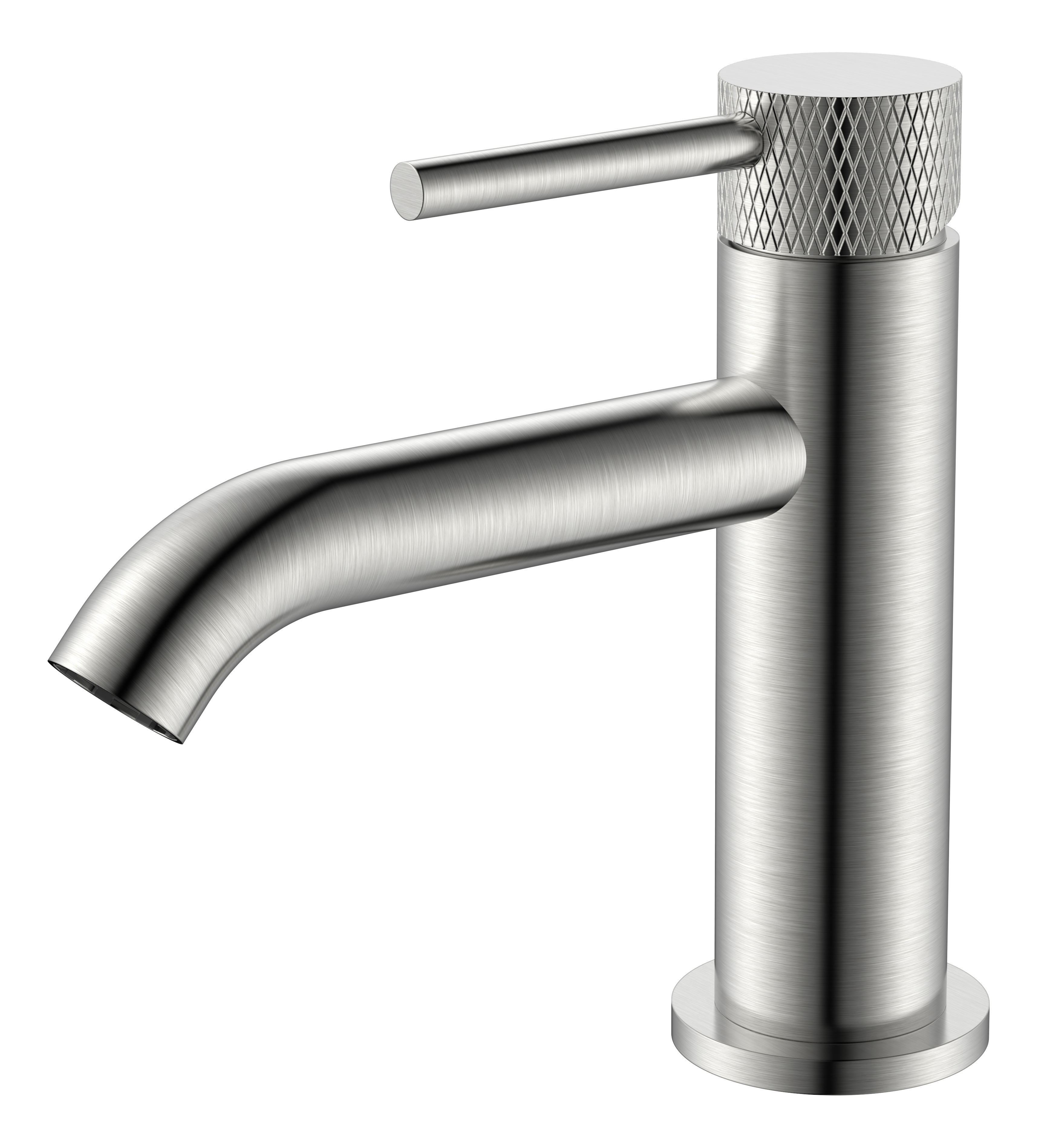 Ribbd fonteinkraan 1/2" geborsteld staal PVD