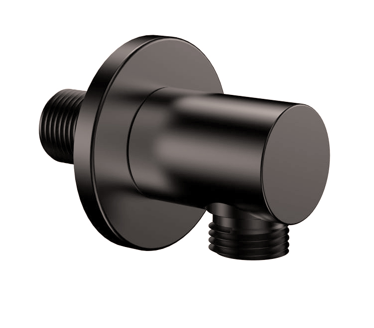 UniMatch wandaansluitbocht rond 1/2" gunmetal PVD