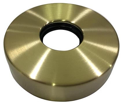 UniMatch rozet voor douchearm met plafondbevestiging geborsteld messing PVD