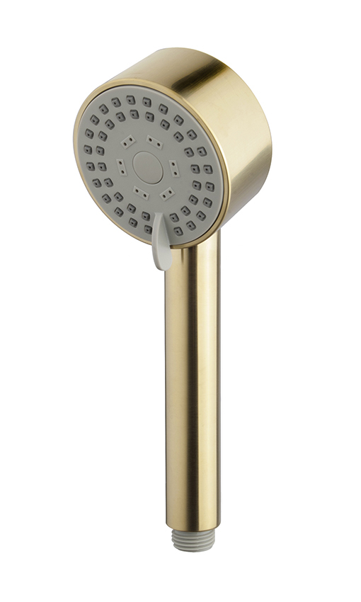 UniMatch Cadans handdouche 3 standen 8 cm geborsteld messing PVD