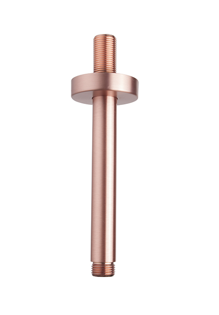 UniMatch douchearm met plafondbevestiging 15 cm geborsteld koper