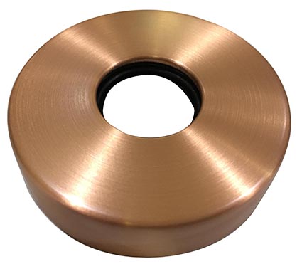 UniMatch rozet voor douchearm met plafondbevestiging geborsteld koper