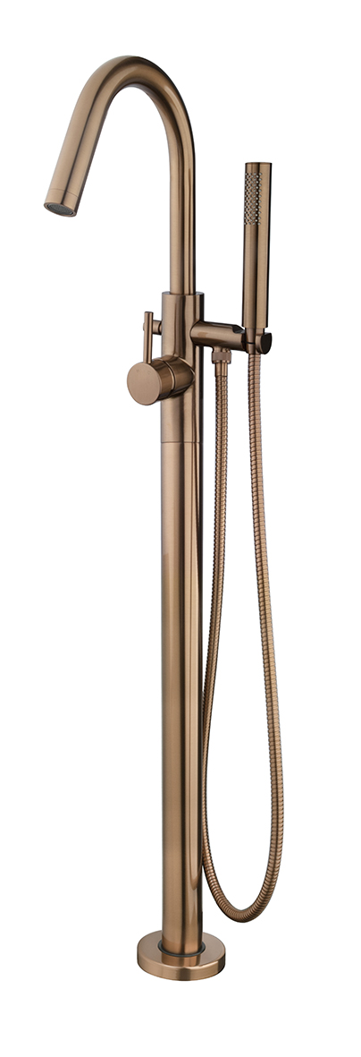 Caral badmengkraan vrijstaand geborsteld brons koper PVD