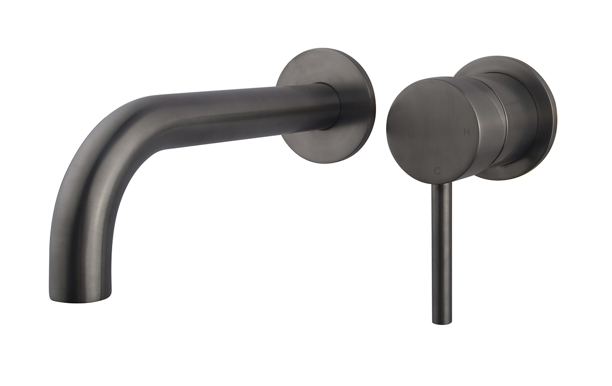 Caral afbouwdeel eenhendel wastafelkraan met coldstart gunmetal PVD