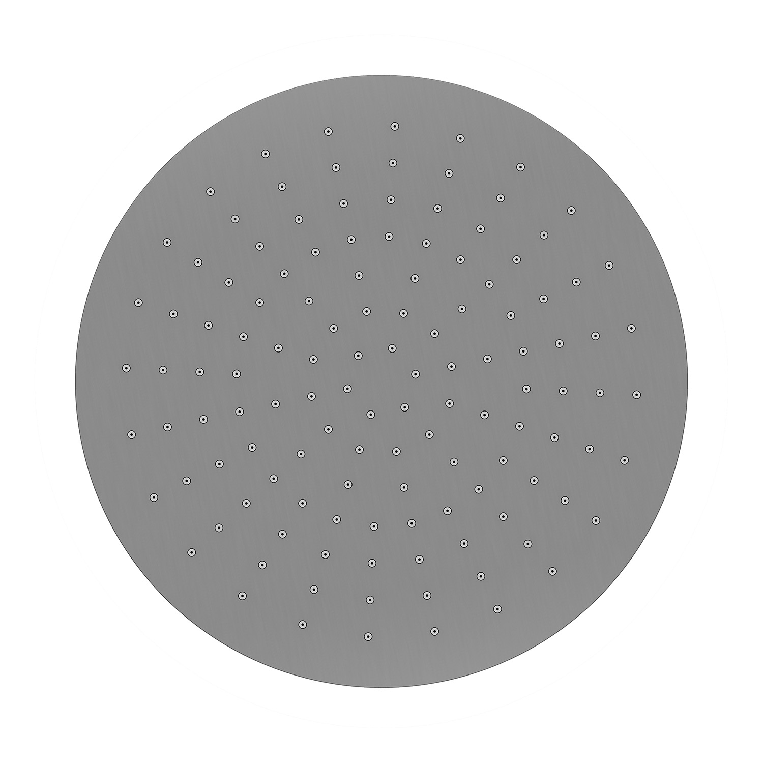 UniMatch hoofddouche rond 30 x 0,8 cm gunmetal PVD