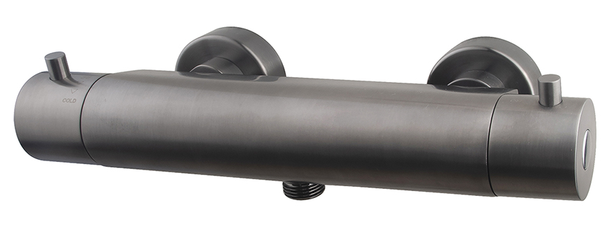 Caral Cool Touch thermostatische douchemengkraan gunmetal PVD