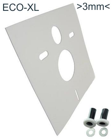 Wandcloset isolatieset 400 x 420 mm dikte 3 mm