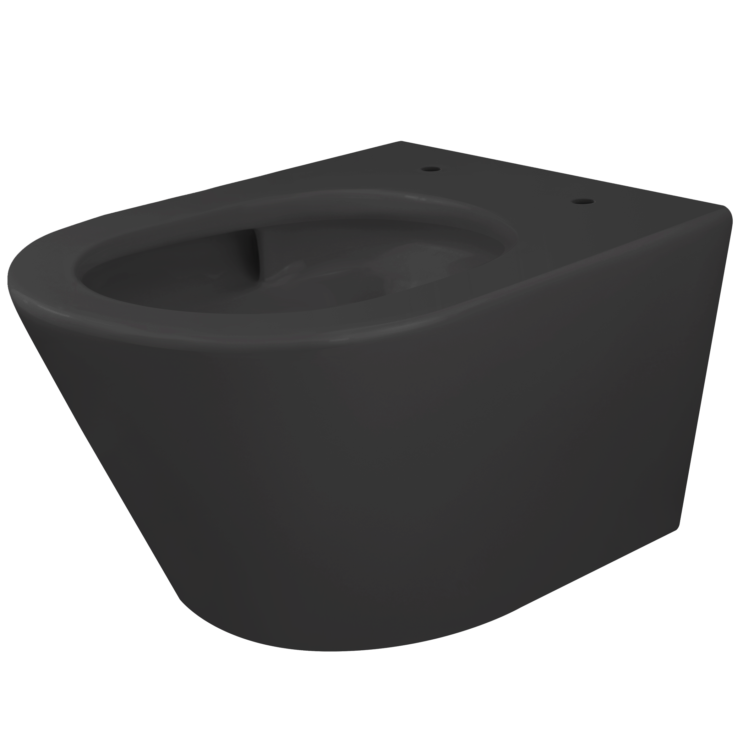 Vesta Tornado flush wandcloset rimless mat zwart