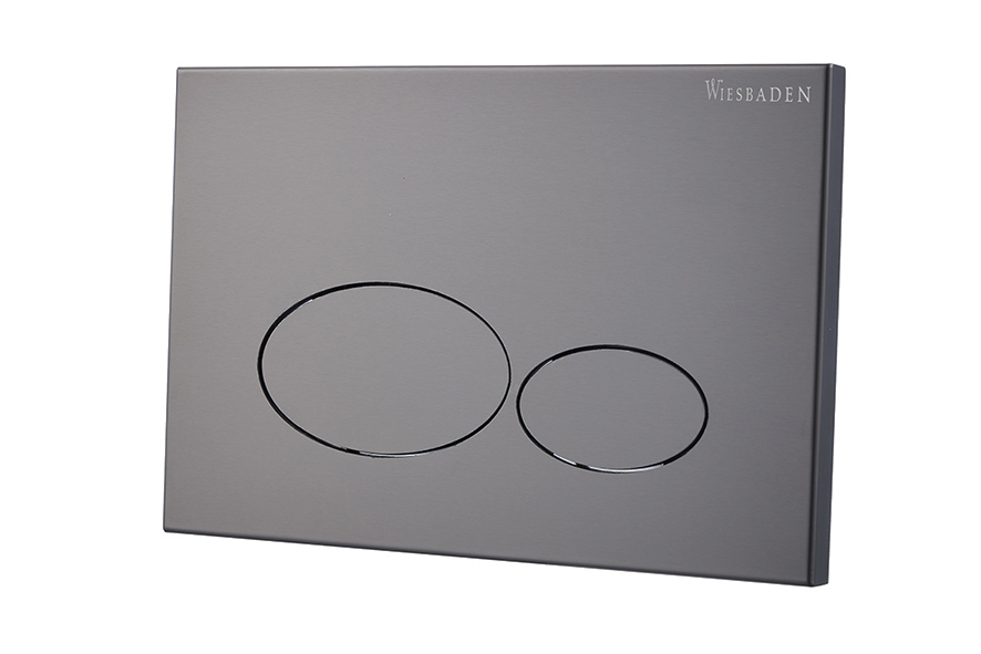 X32 Metal drukplaat voor inbouwreservoir gunmetal PVD