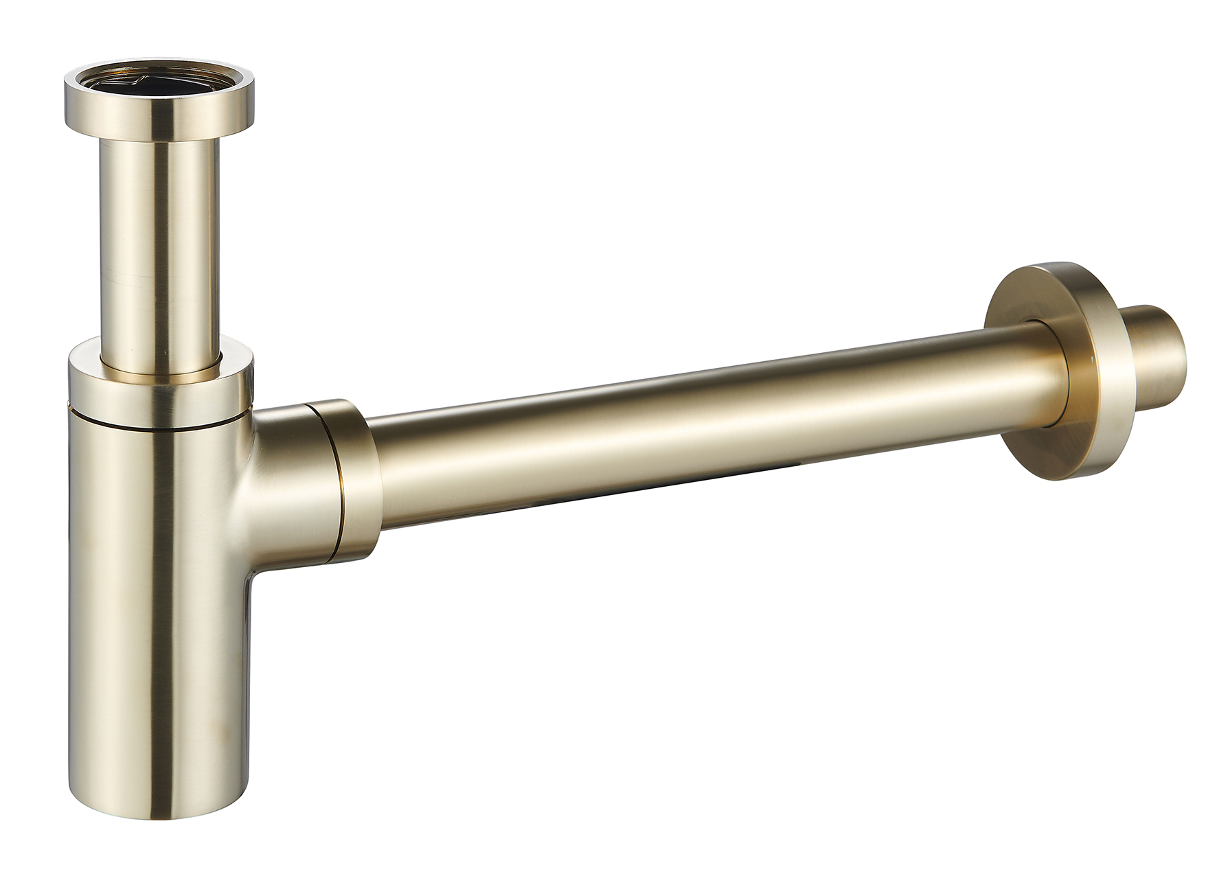 UniMatch wastafelsifon 5/4" x 32 mm geborsteld messing PVD