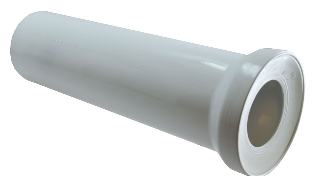 Abu closetaansluiting recht 110mm x 400mm wit