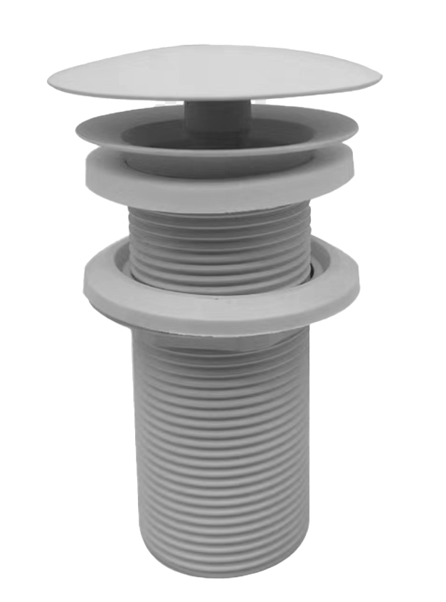 UniMatch open afvoerplug verlengd 5/4" mat wit