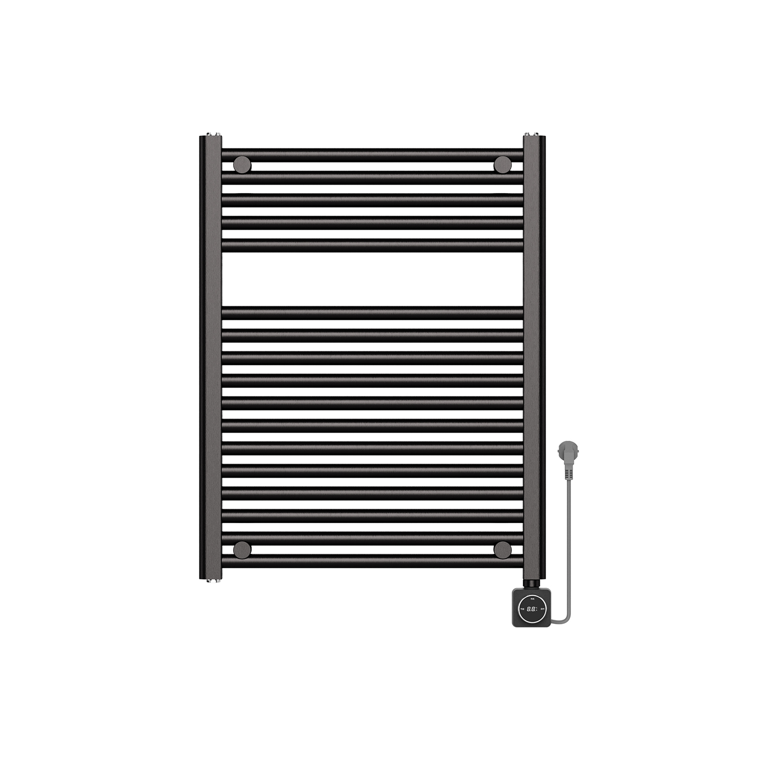 Elara elektrische radiator Smart WiFi 76,6 x 60 cm gunmetal PVD