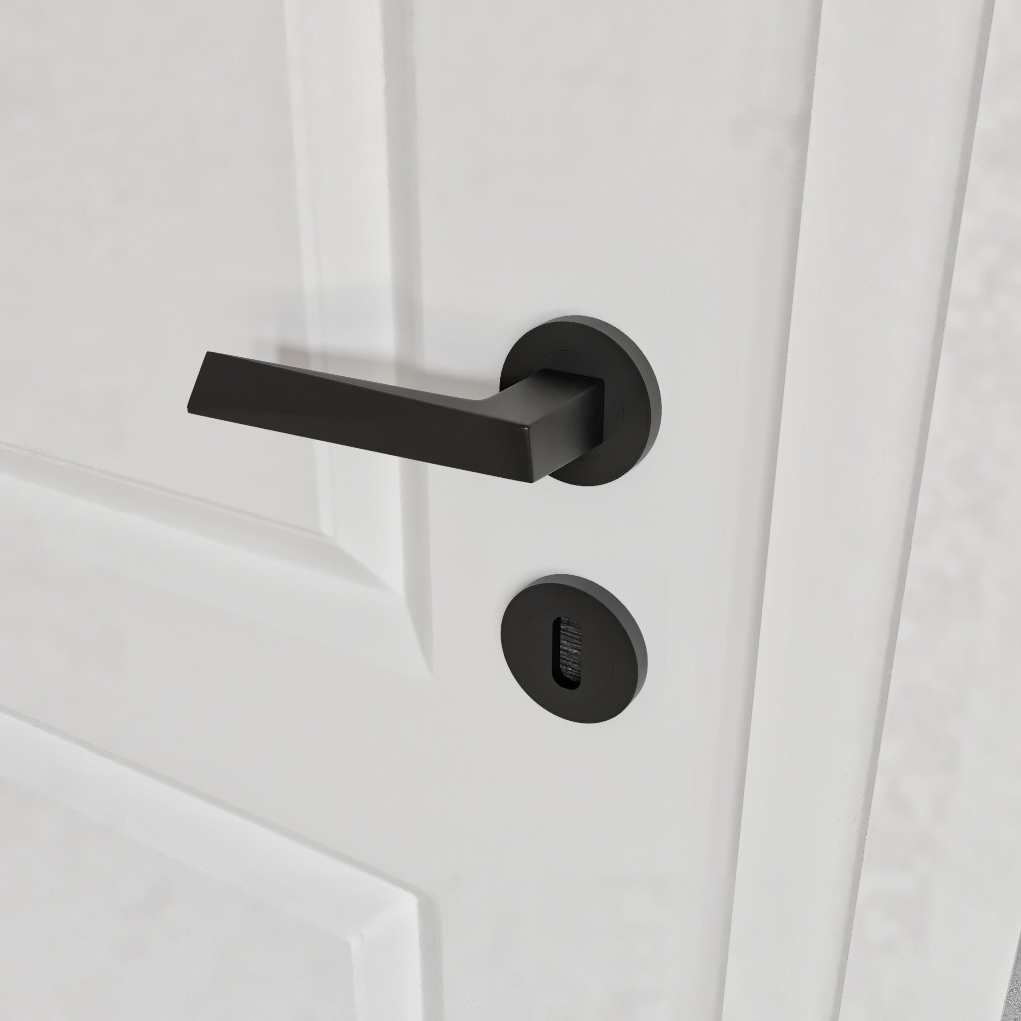 CeraniQ Deurklink Ella Rond Black | KAMER