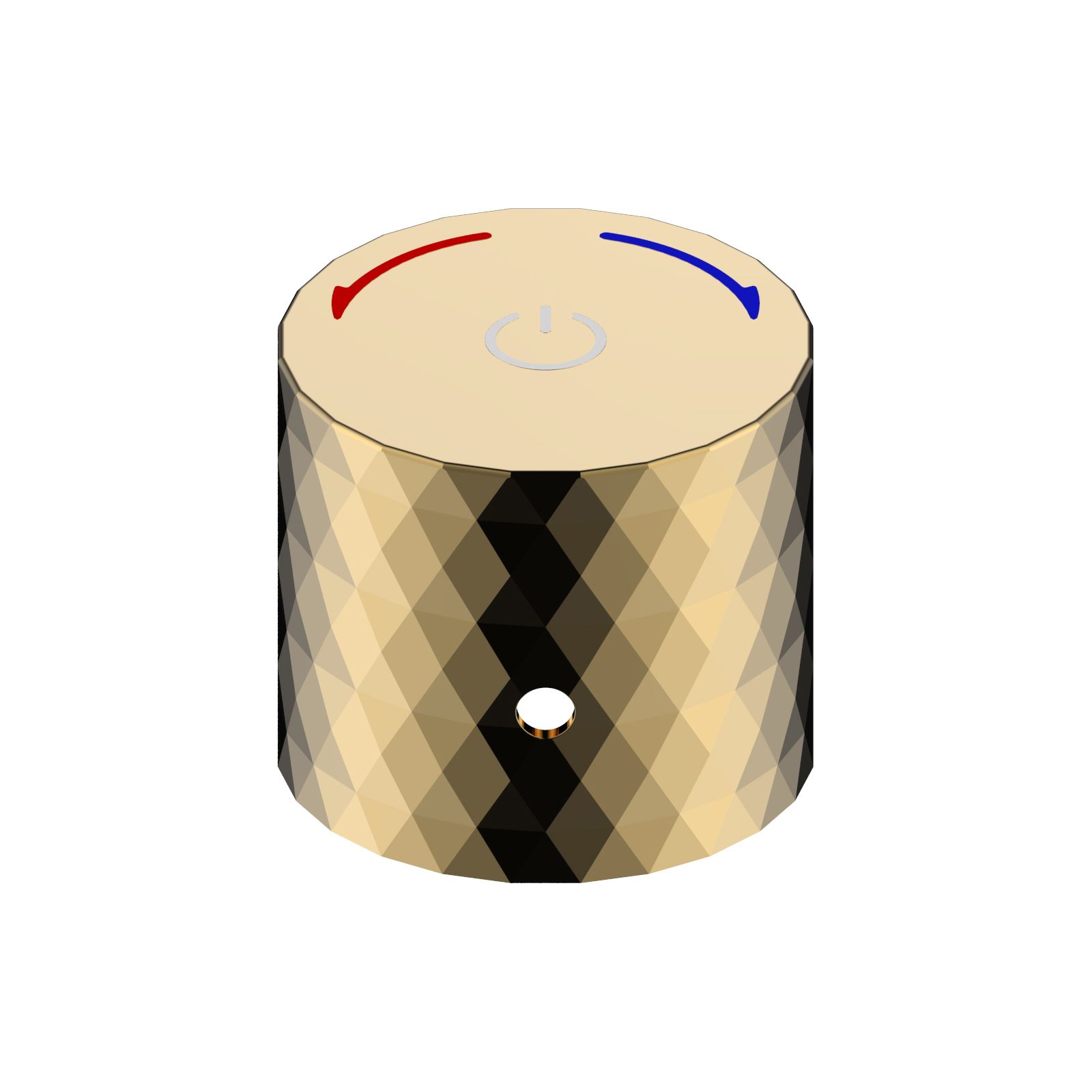 ALONI FLOW DRUKKNOP OPBOUWKRAAN - GLANZEND GOUD