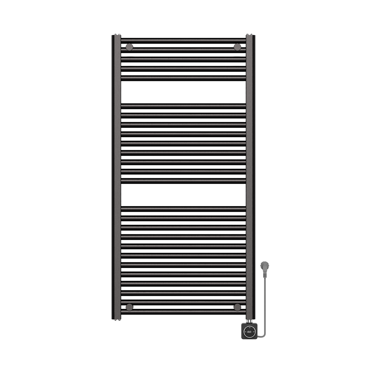 Elara elektrische radiator Smart WiFi 118,5 x 60 cm gunmetal PVD 700 Watt