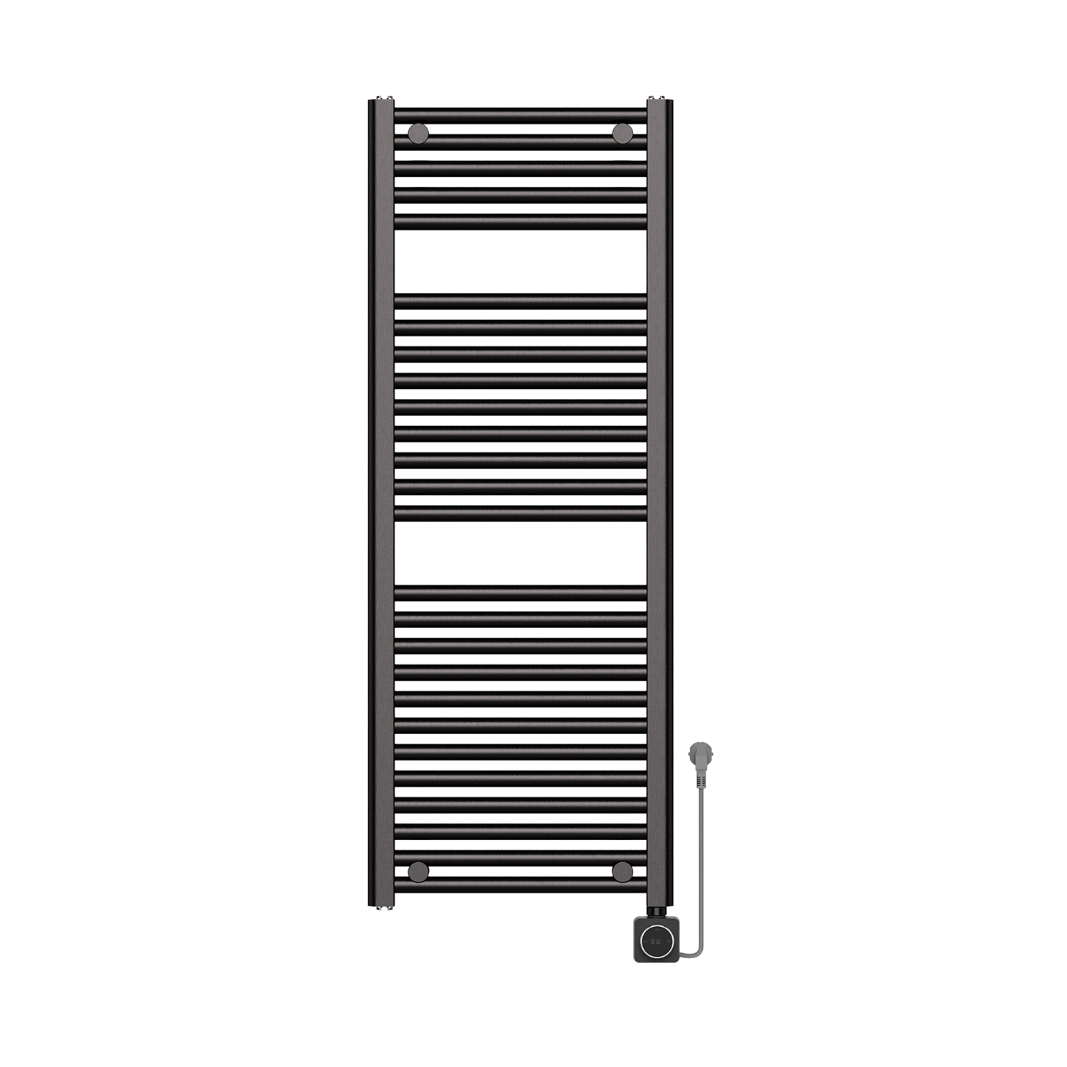 Elara elektrische radiator Smart WiFi 118,5 x 45 cm gunmetal PVD 700 Watt
