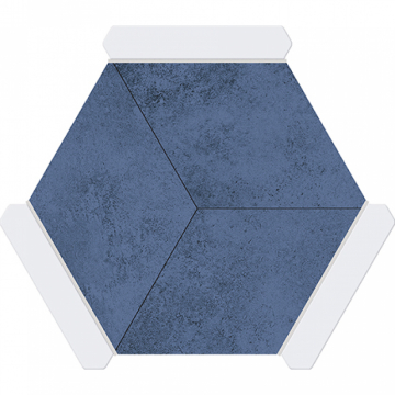 Monopole wandtegel Avant Rockville Blue 22 x 25 cm