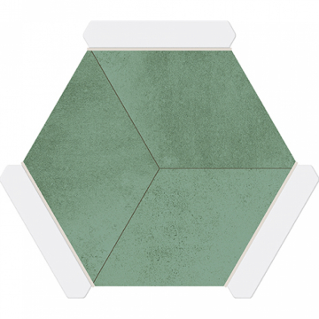Monopole wandtegel Avant Rockville Green 22 x 25 cm