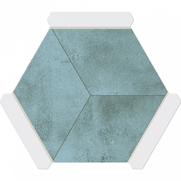 Monopole wandtegel Avant Rockville Turquoise 22 x 25 cm