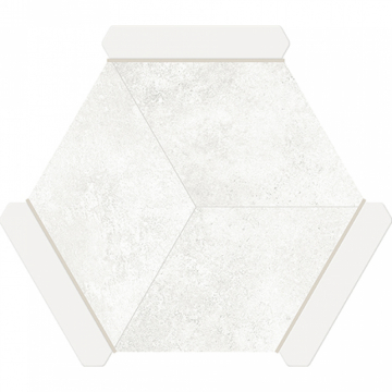 Monopole wandtegel Avant Rockville White 22 x 25 cm