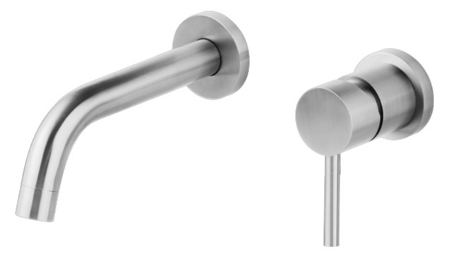 BD - Ore-21 inbouw-wandmengkraan uitl=21cm RVS-304