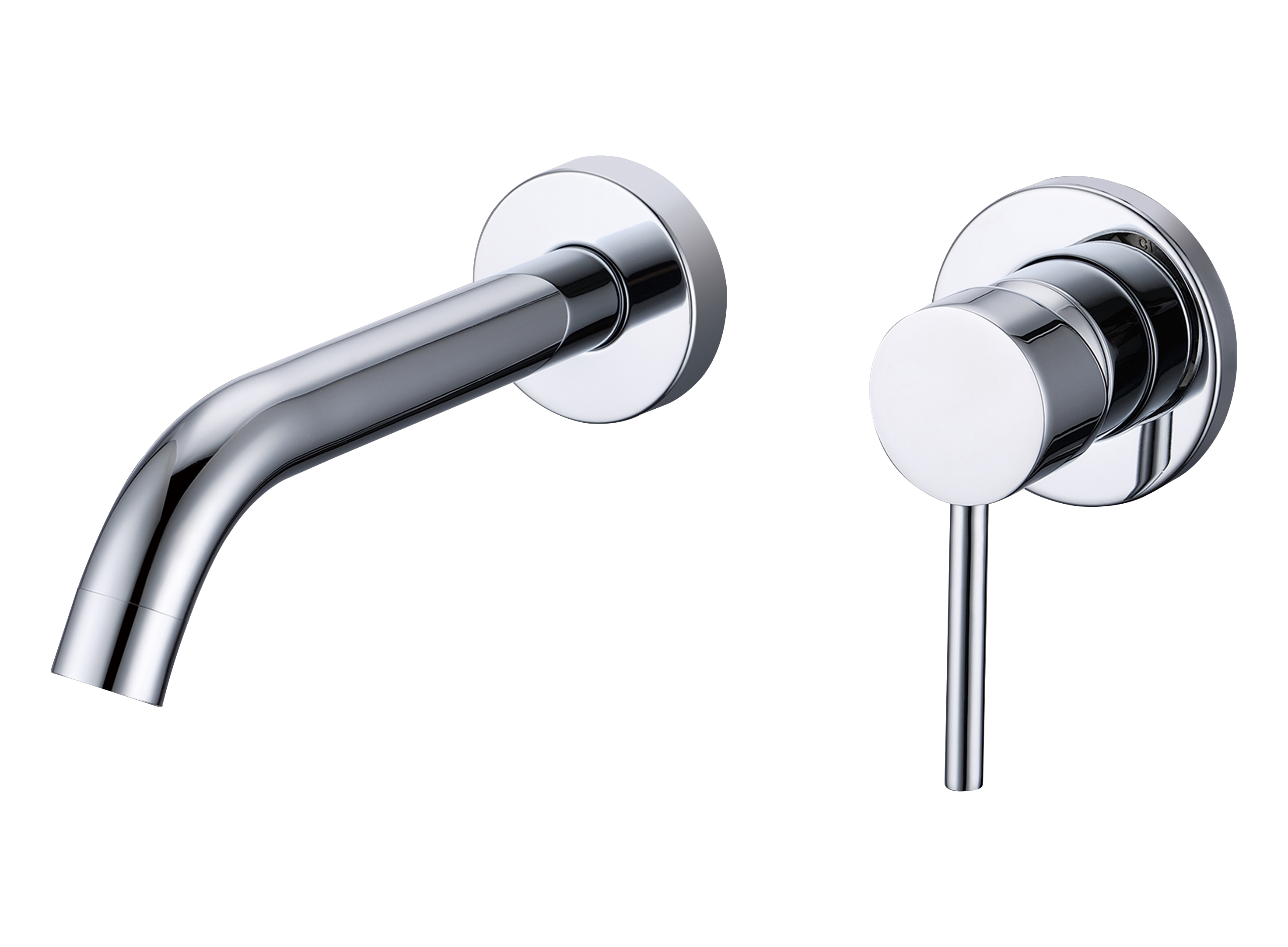 BD - Chrome Otto inbouw-wandmengkraan