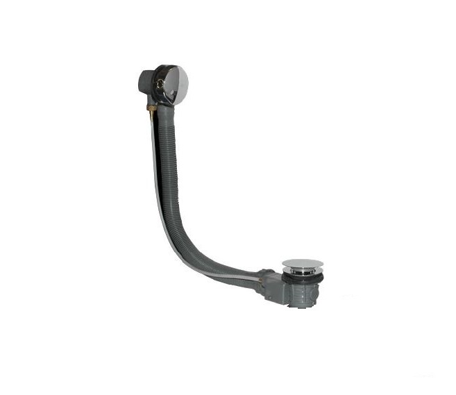 BD - Faltona-Chroom badwaste overloopcombinatie (draairozet)