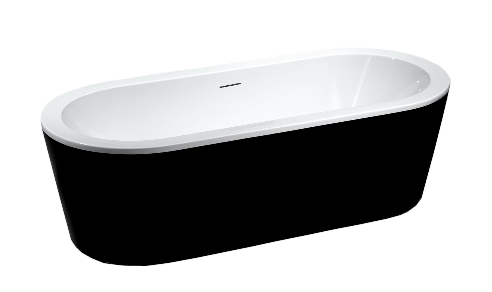 BD - Black & White vrijstaand bad 178x80x55cm