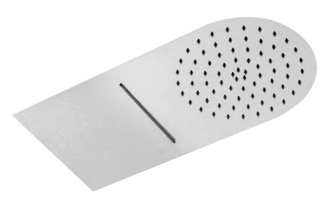 BD - RVS-304 Ore muur /waterval regendouche500x250 mm