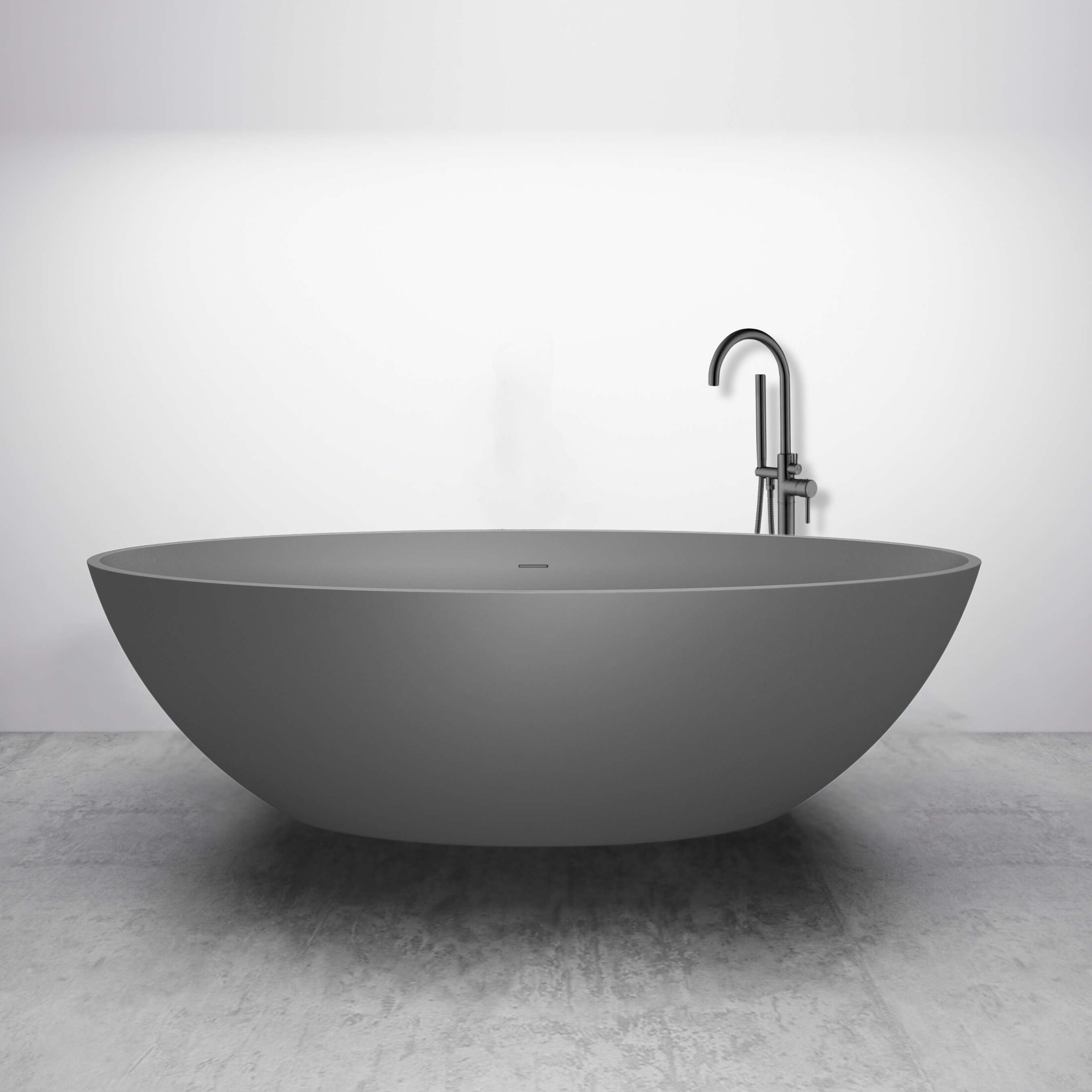 BD - New-Stone vrijstaand bad Just-solid 180x85x52cm