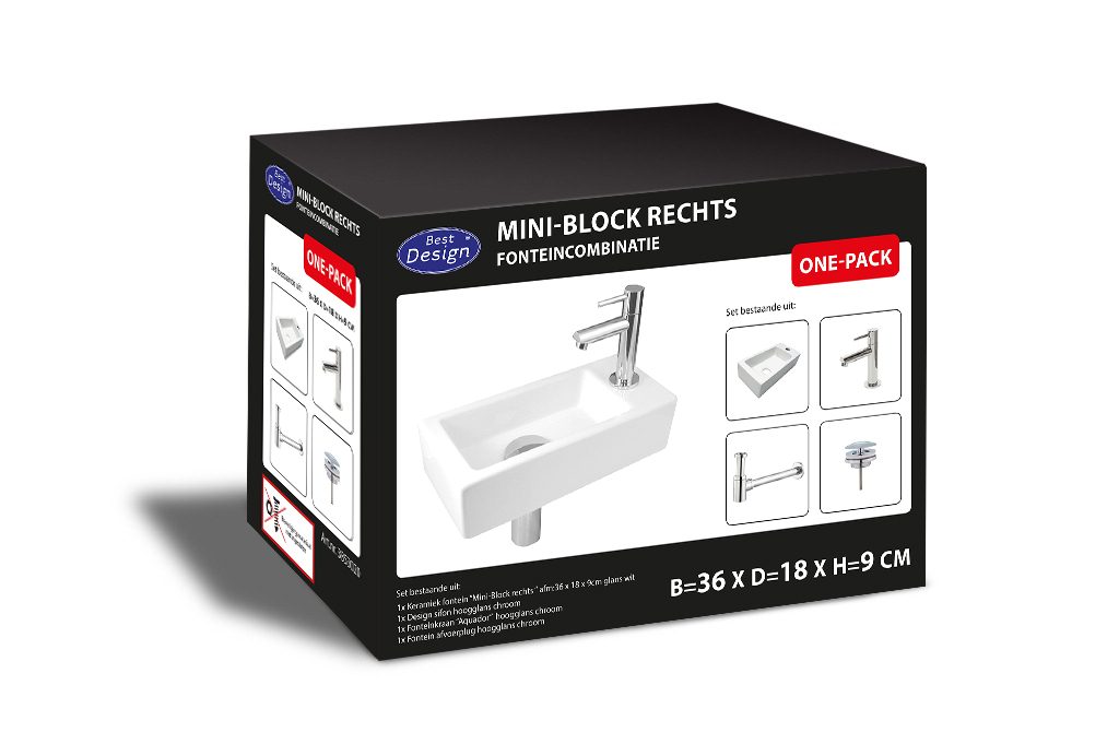 BD - One Pack fonteincombinatie Mini-Block Rechts