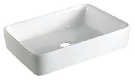 BD - Vlak opbouw wastafel 60x40x11cm