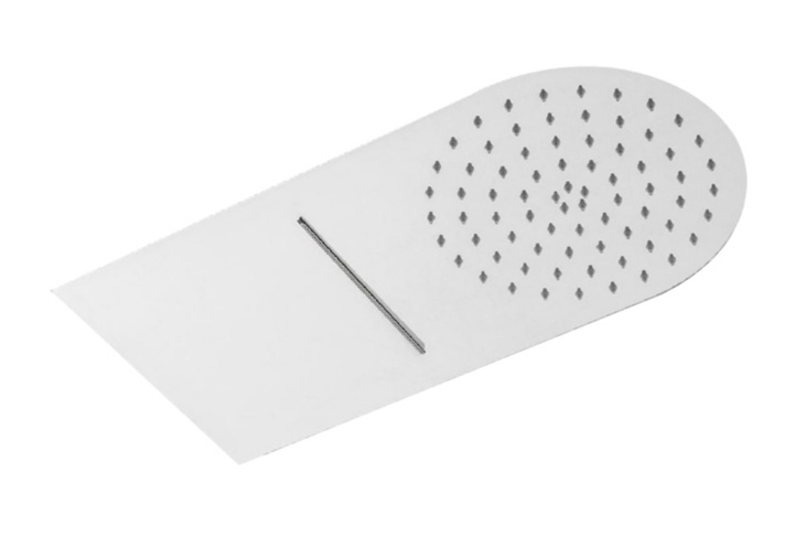 BD - Ultra-Thin Long hoofddouche + waterval 500x250 mm dikte 2mm